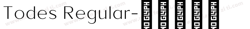 Todes Regular字体转换